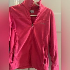Columbia pink zip-up jacket